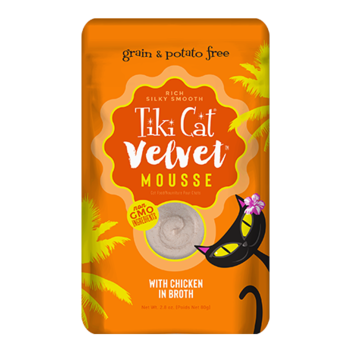 Tiki Cat Velvet Mousse - Chicken in broth 2.8oz