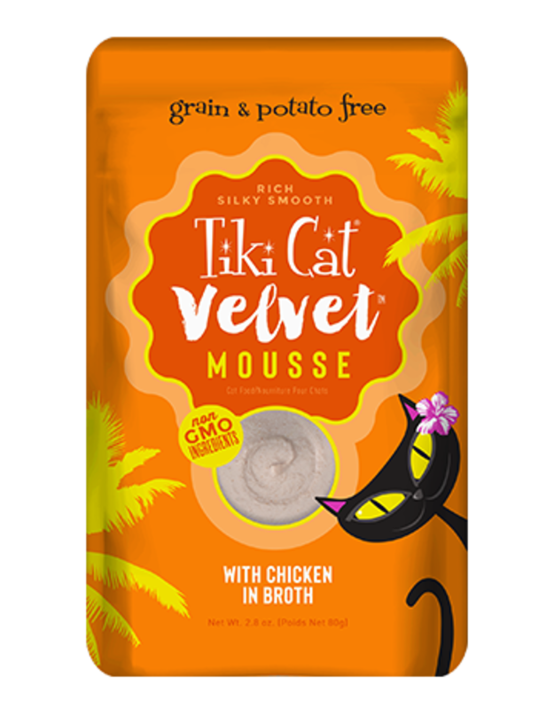 Tiki Cat Tiki Cat Velvet Mousse - Chicken in broth 2.8oz