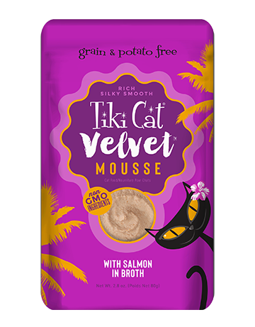 Tiki Cat Tiki Cat Velvet Mousse - Salmon in broth 2.8oz