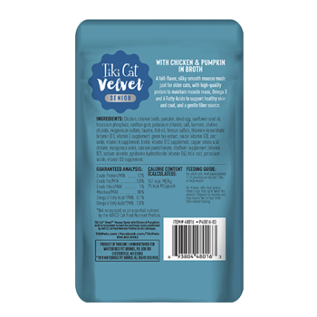 Tiki Cat Tiki Cat Velvet Mousse - Chicken & Pumpkin broth 2.8oz