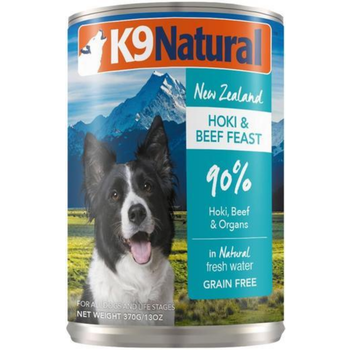 K9 Naturals Hoki & Beef Feast Dog Can