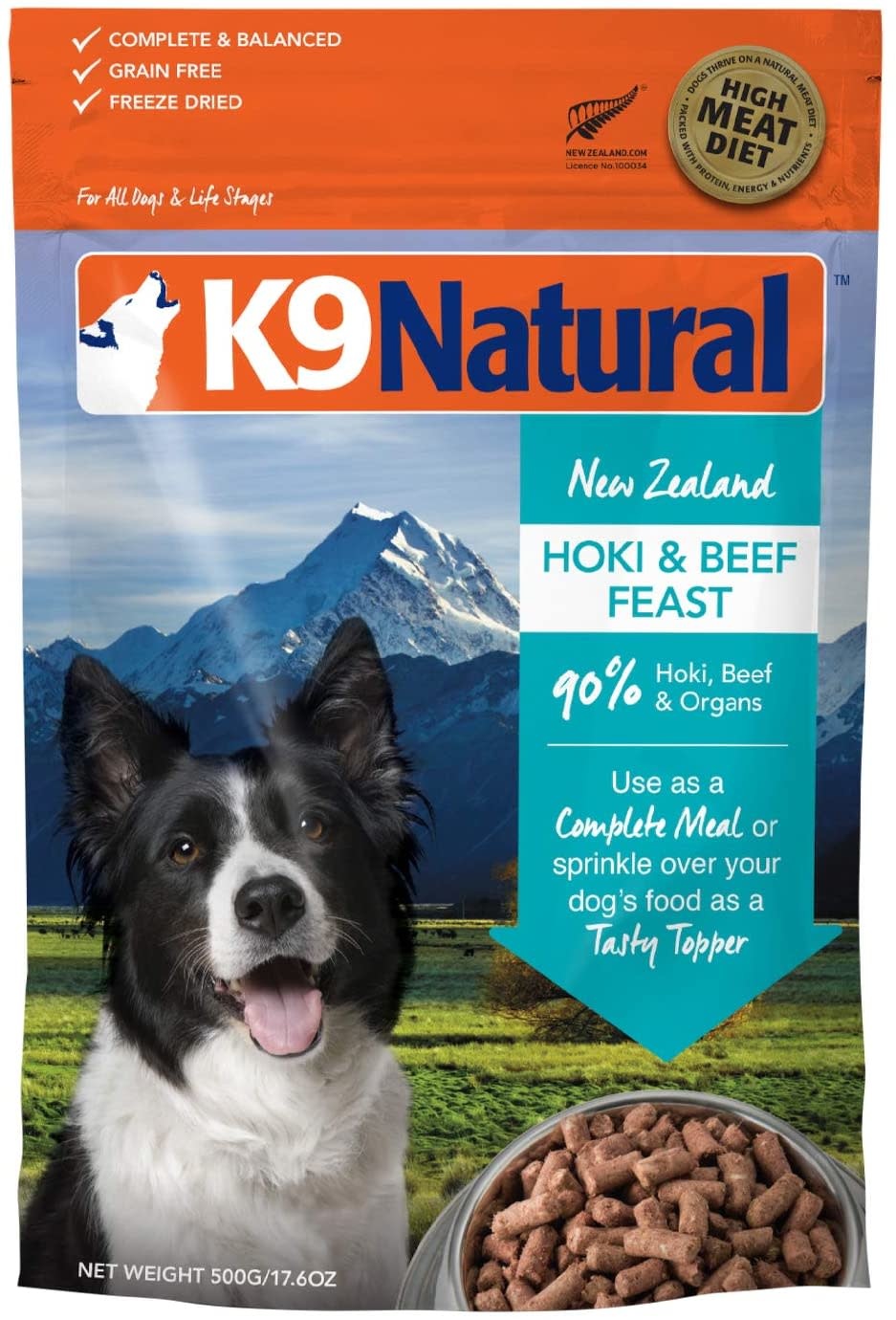 K9 Naturals Hoki & Beef Feast Freeze Dried