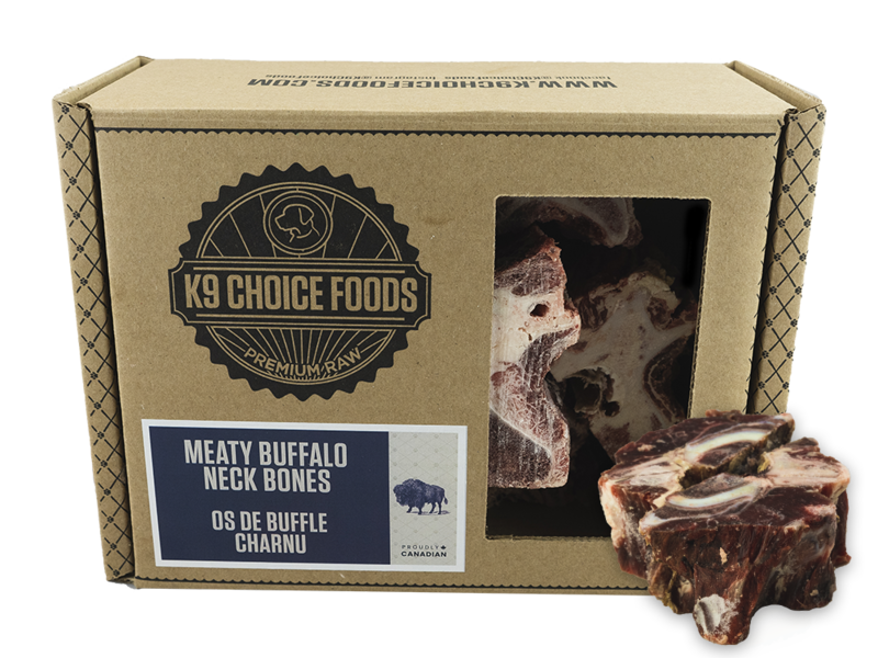 K9 Choice Buffalo Neck Bones 3lb Box