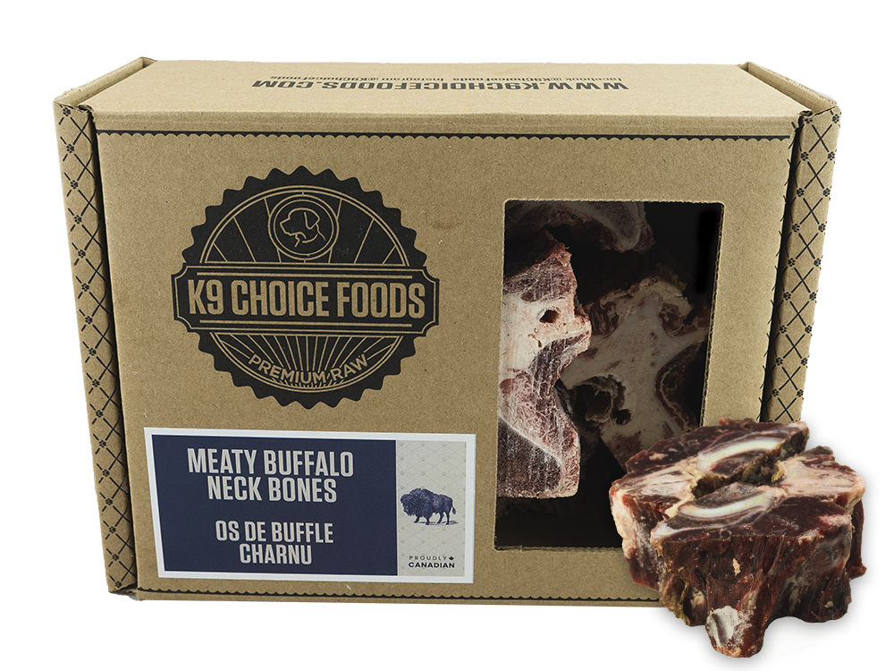 K9 Choice Buffalo Neck Bones 3lb Box