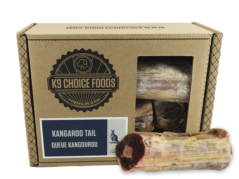 K9 Choice Cut Kangaroo Tail 3lb Box