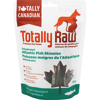 Totally Raw Pet Food Atlantic Fish Skin Treats - 70g