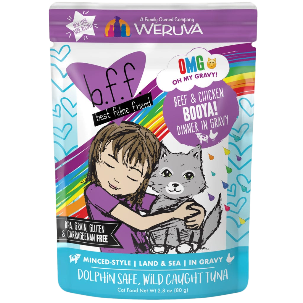Weruva B.F.F. OMG! Pouch - Beef & Chicken 2.8oz