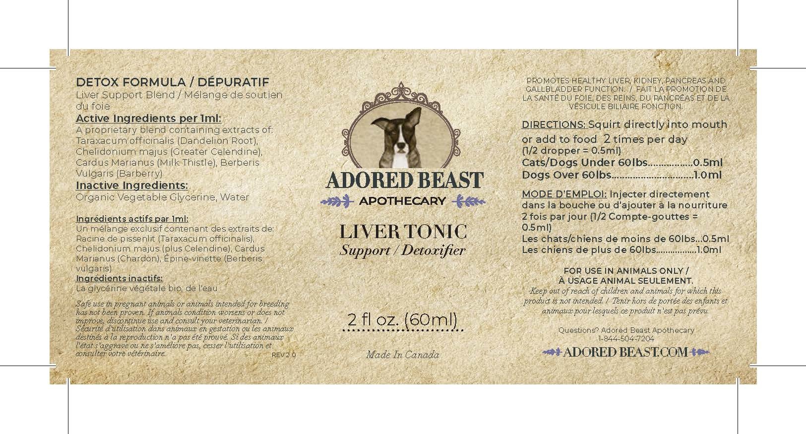 Adored Beast Apothecary Liver Tonic - 60ml