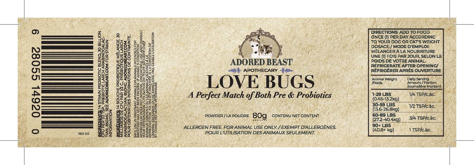 Adored Beast Apothecary Love Bugs - 40g