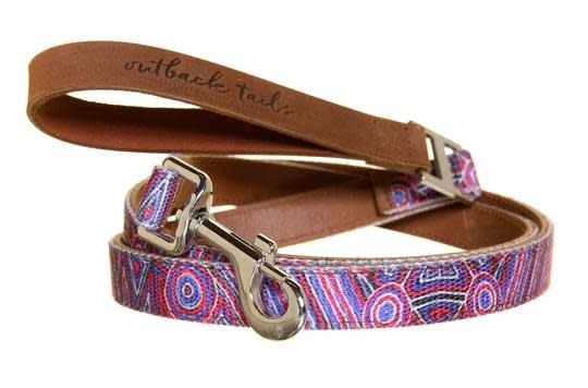 Outback Tails Digging Sticks Leash - Blue & Red