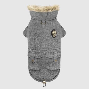 Canada Pooch Army Parka - Salt & Pepper