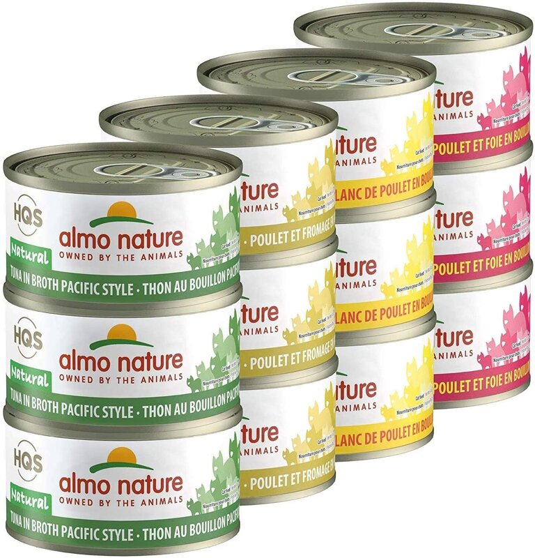 Almo Nature Hqs Variety Pack 3 Pacific Tuna & Chicken - 12X70Gr