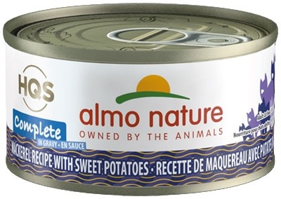 Almo Nature Hqs Complete Mackerel With Sweet Potatoes In Gravy