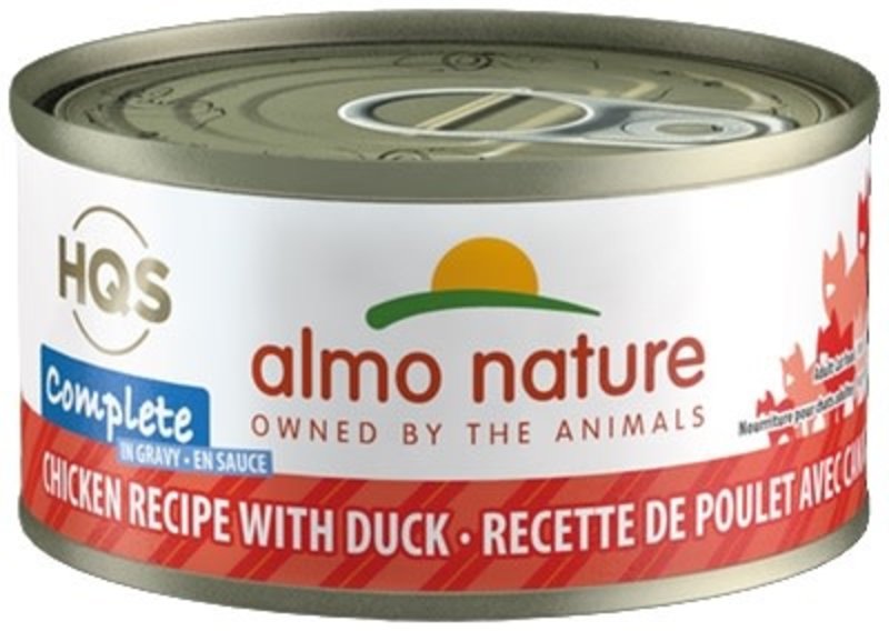 Almo Nature Hqs Complete Chicken Recipe With Duck In Gravy