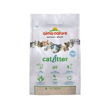 Almo Nature Clumping Cat Litter Made Of Vegetable Fiber, Odor Control