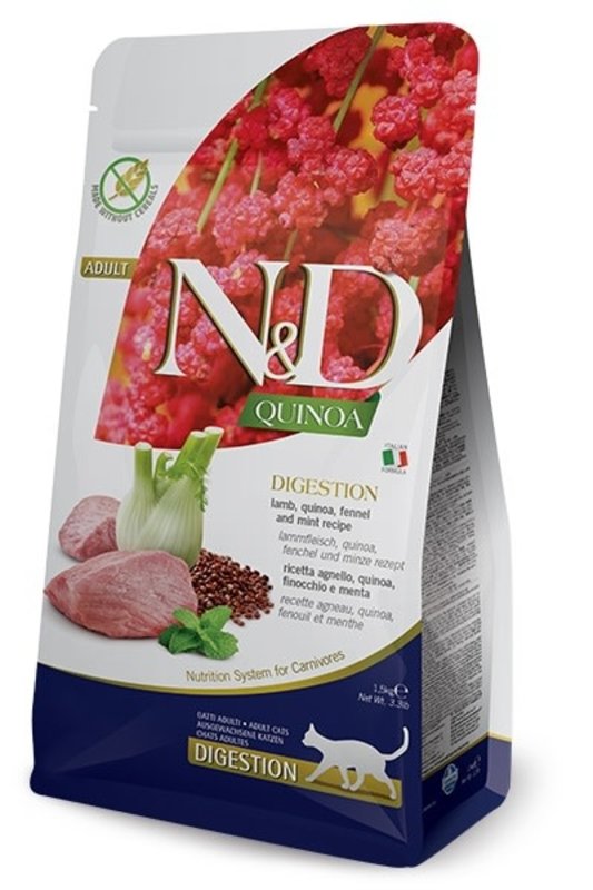 Farmina N&D Quinoa Grain Free Cat Digestion Lamb