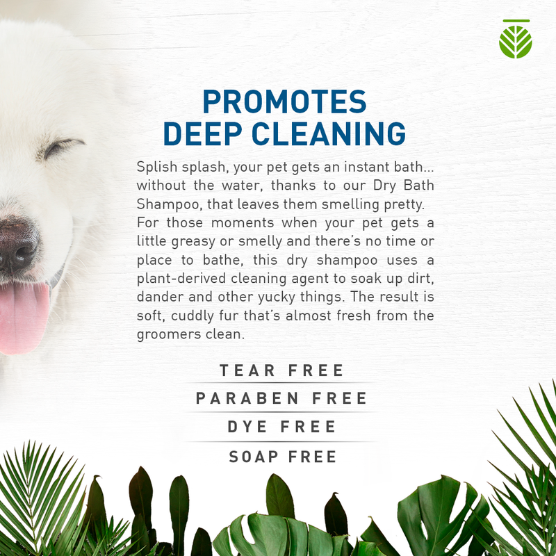 Amazonia Pet care Dog & Cat Dry Bath, Deep Cleaning 16.9 Oz