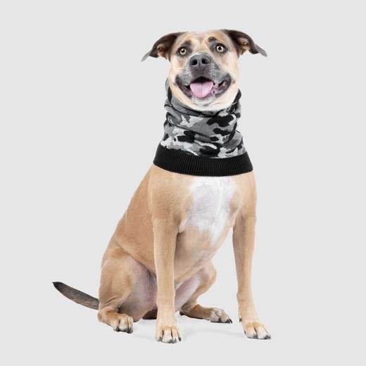Canada Pooch Northern Knit Snood Black Camo