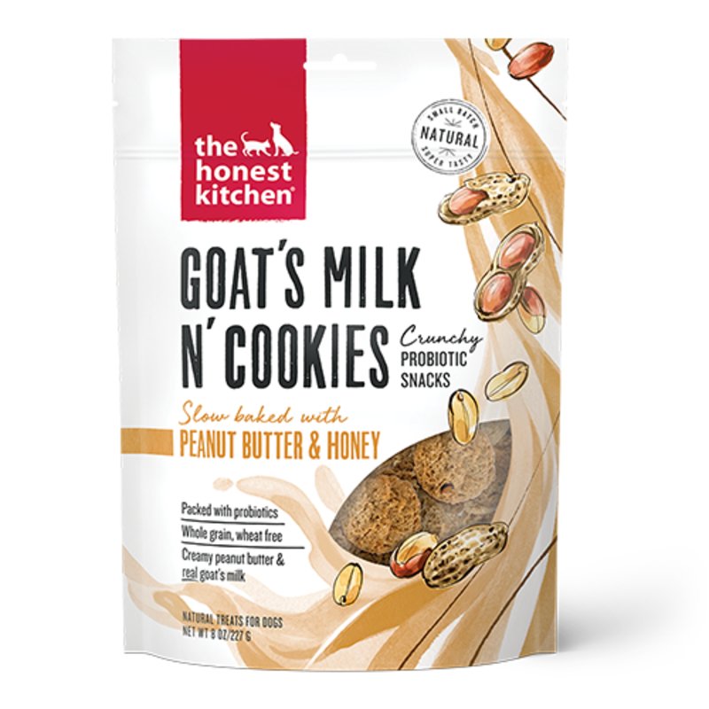 The Honest Kitchen Goat's Milk N'Cookies Peanut Butter & Honey 8oz