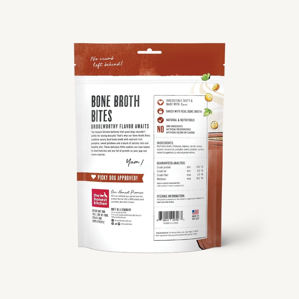 The Honest Kitchen Beef Bone Broth & Carrots 8oz