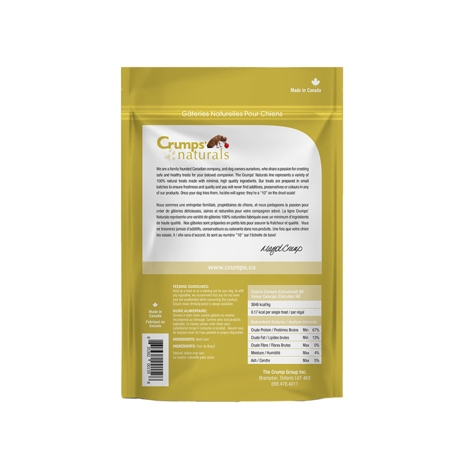 Crumps Mini Trainers Freeze Dried Beef Liver