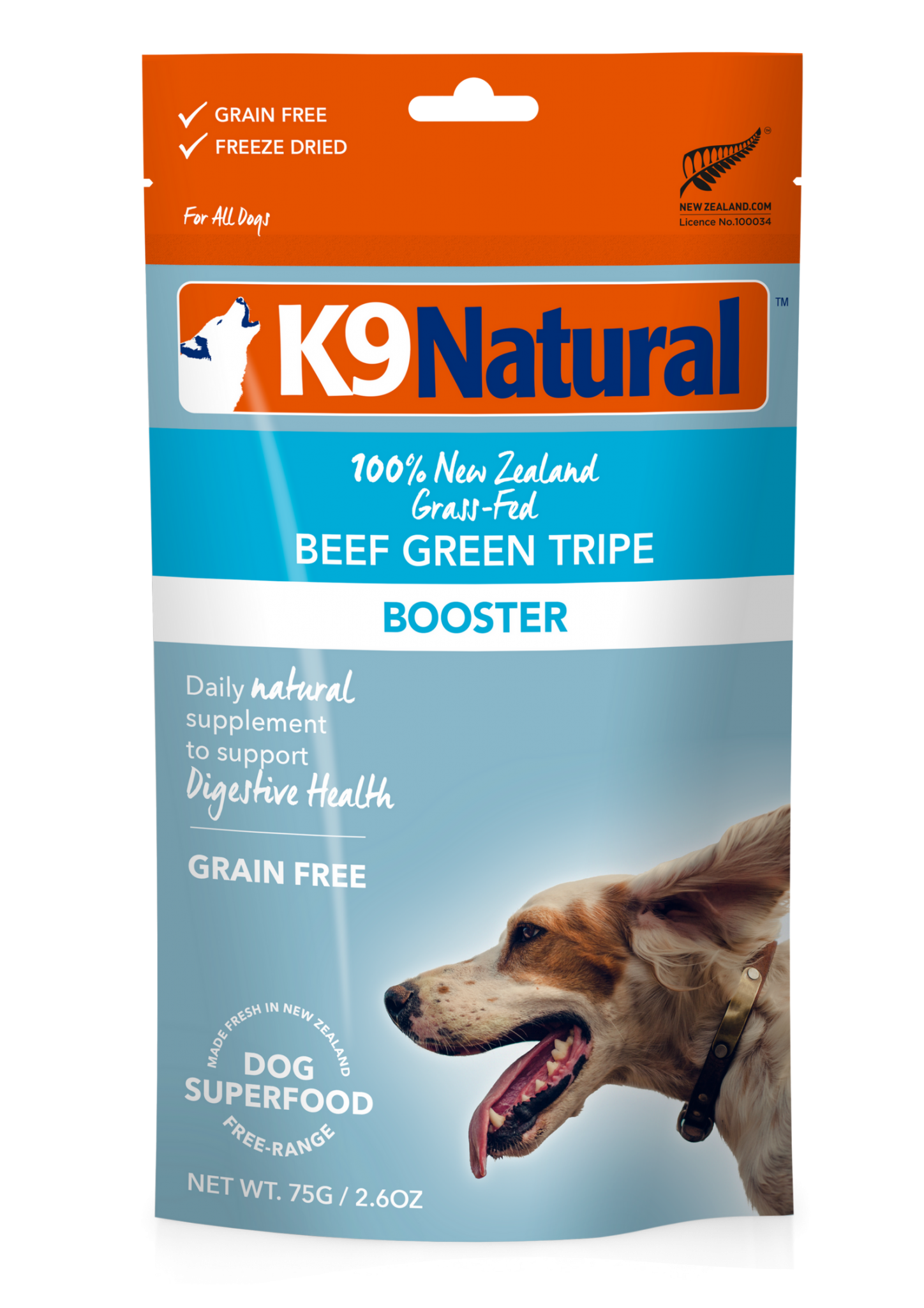 K9 Naturals Beef Green Tripe Booster 75g