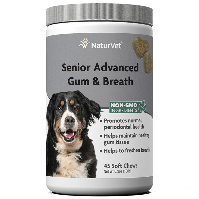 NaturVet Senior Advanced Gum & Breath 45ct