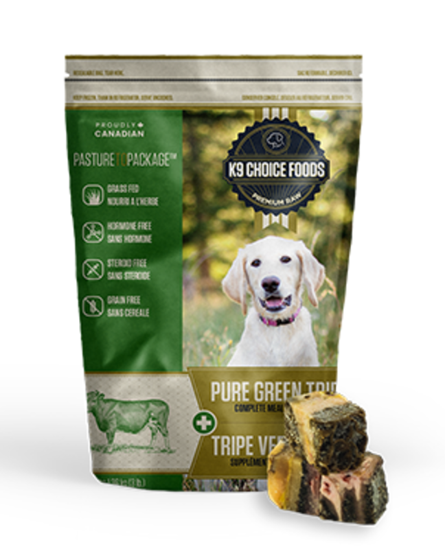 K9 Choice Pure Green Tripe - 3lb