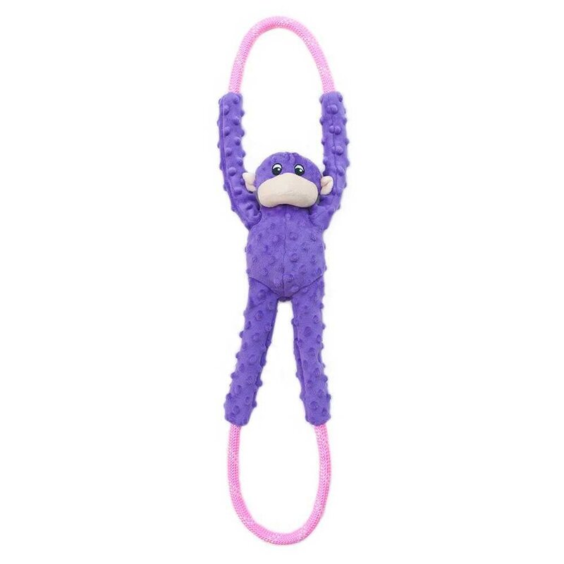 Zippy Paws Monkey RopeTugz - Purple