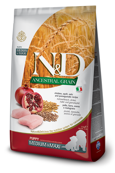 Farmina N&D Ancestral Low Grain Puppy Chicken & Pomegranate Medium/Maxi