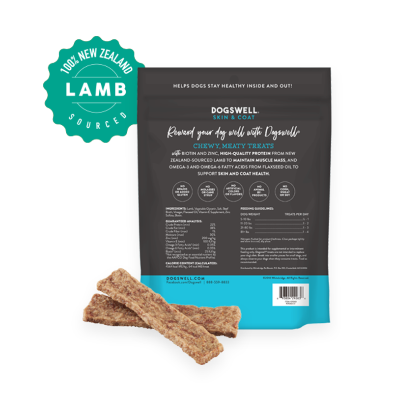 Dogswell Skin & Coat - Lamb Jerky