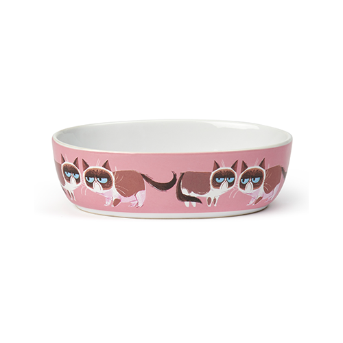 Petrageous Grumpy cat Mildly amused 7" 2 cups Pink