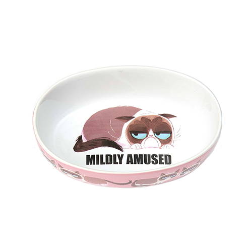 Petrageous Grumpy cat Mildly amused 7" 2 cups Pink