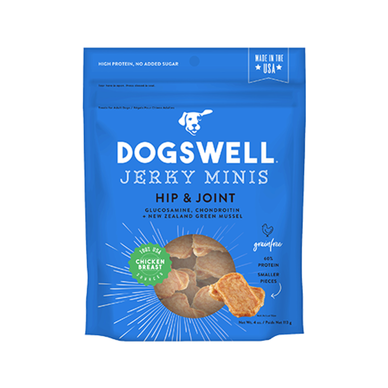 Dogswell Hip & Joint Mini Chicken Jerky 4oz