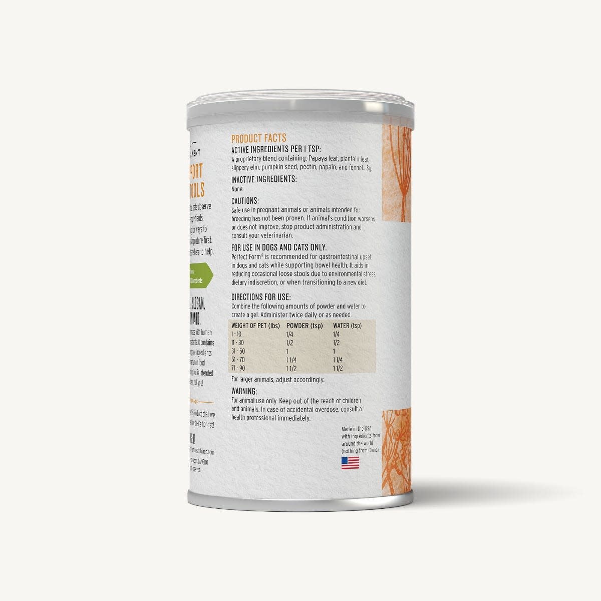 The Honest Kitchen Perfect Form Herbal Supplement