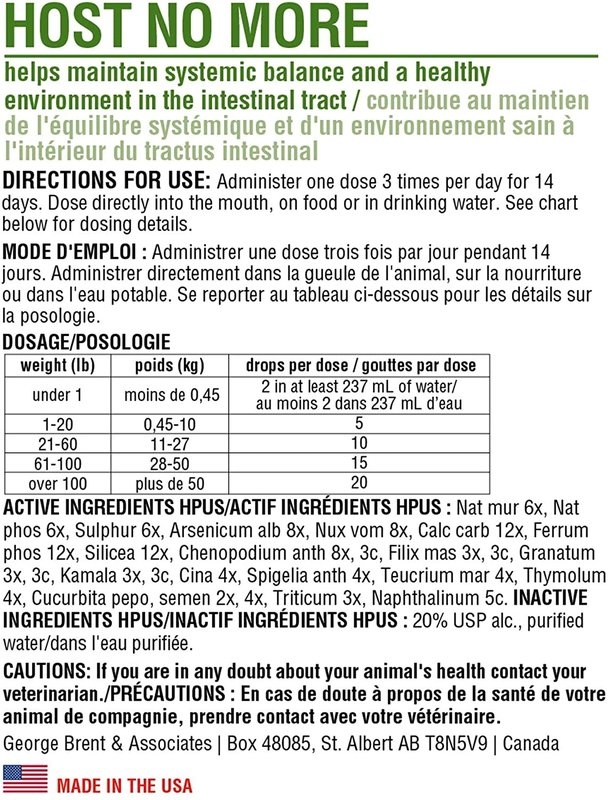 Homeopet Host No More 15ml