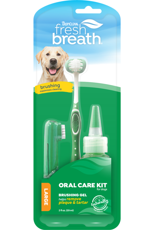 Tropiclean Oral Care Kit Large Dog 3pc
