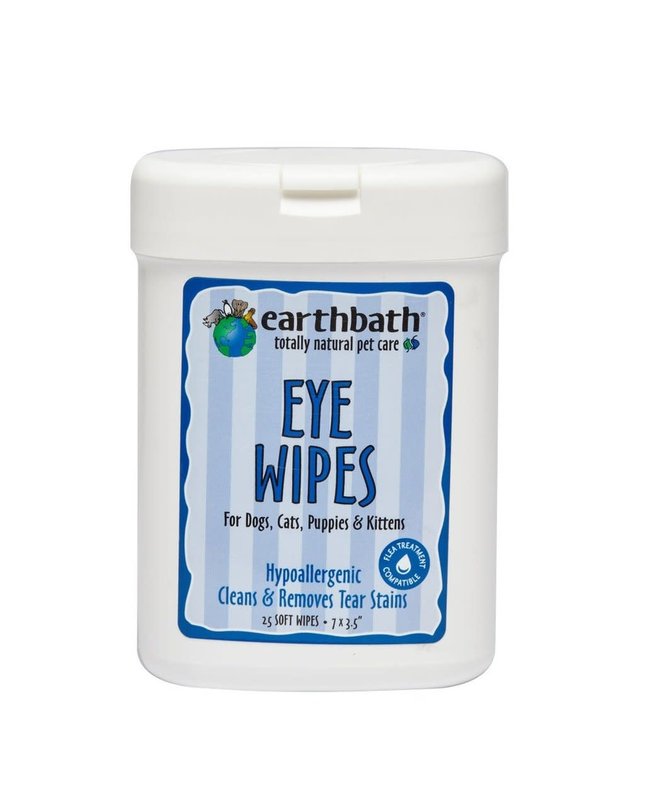 EarthBath Eye Wipes Tear Stain Remover 25ct