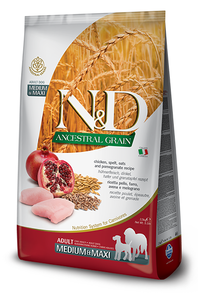 Farmina N&D Ancestral Low Grain Dog Chicken & Pomegranate Med Max