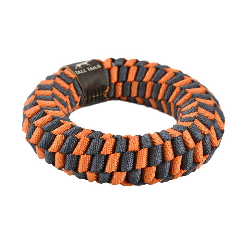 Tall Tails Braided 5" Ring - Orange & Charcoal