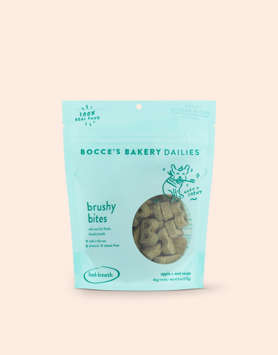 Bocce's Bakery Brushy Bites Soft & Chewy