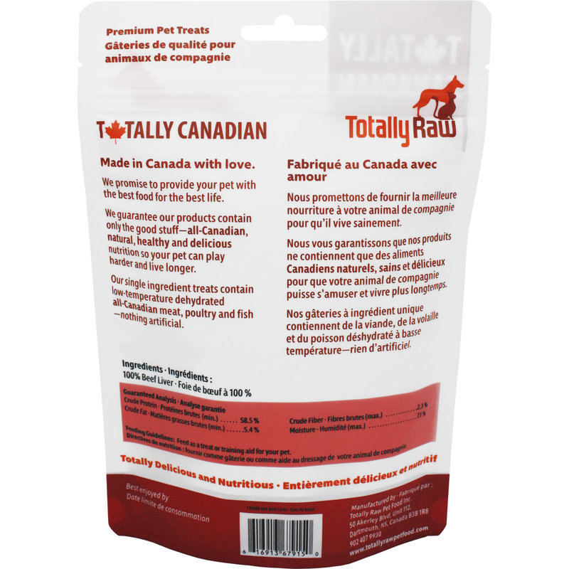 Totally Raw Pet Food Beef Liver - 150g