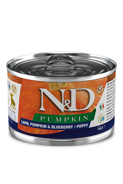 Farmina N&D Pumpkin Puppy Food Canned Lamb & Blueberry Mini