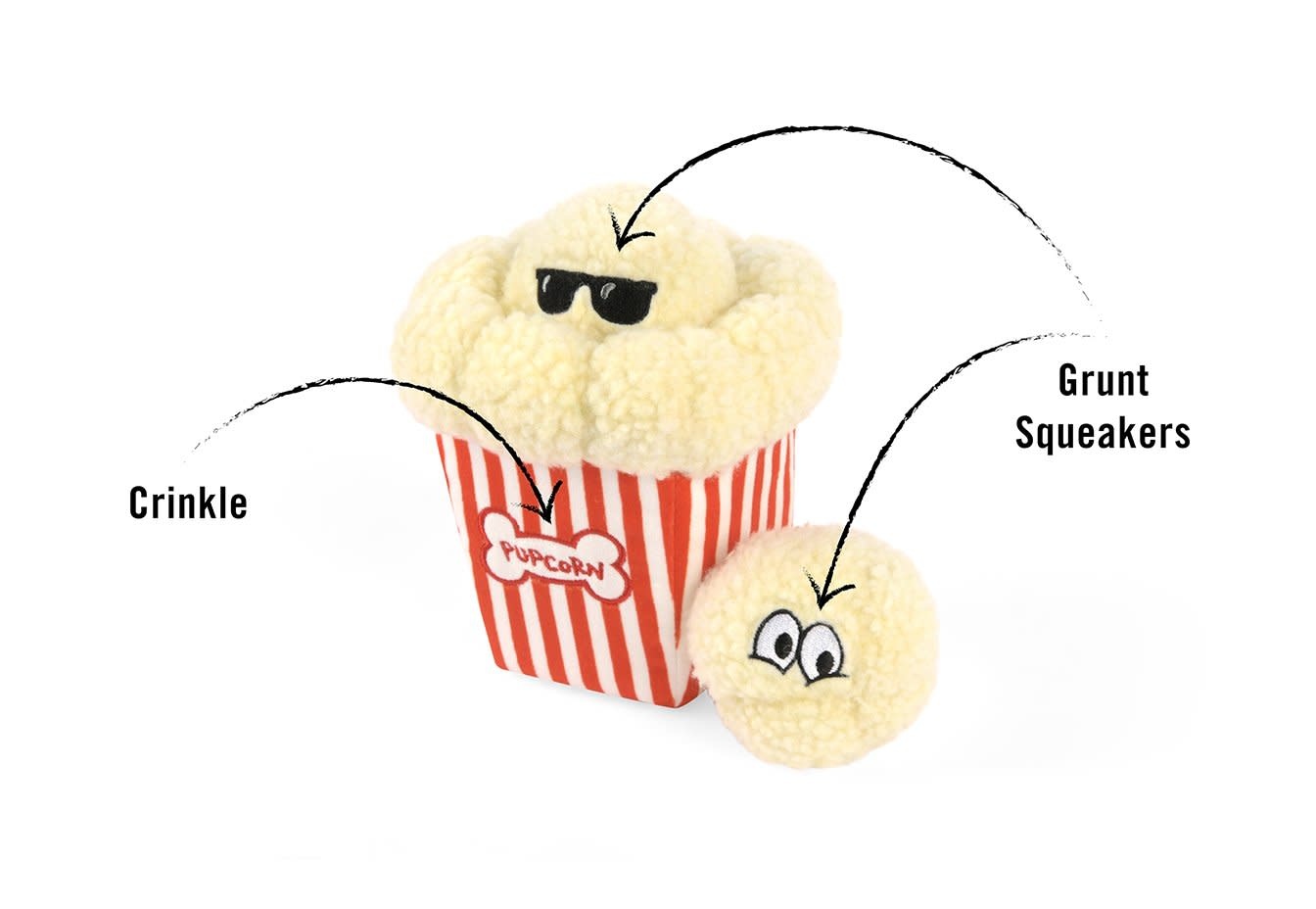 PLAY Plush Toy Hollywoof Cinema Collection - Poppin’ Pupcorn