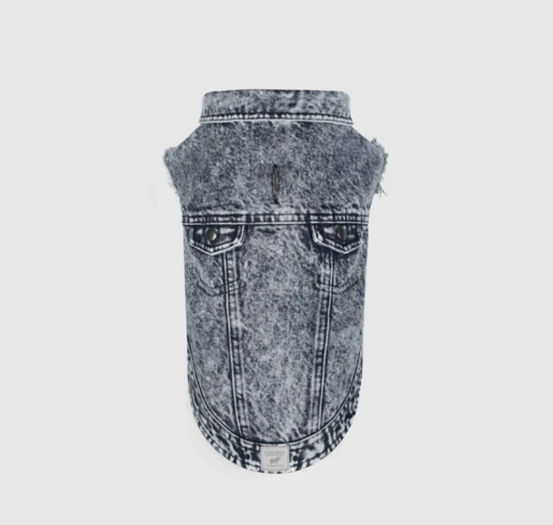 Canada Pooch Downtown Denim Vest Blue