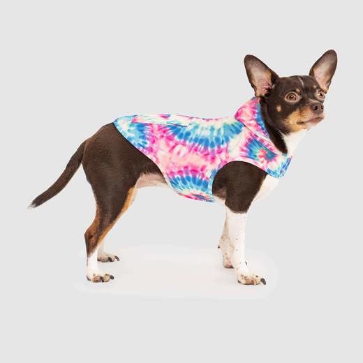 Canada Pooch Pick Me Poncho Tie-Dye