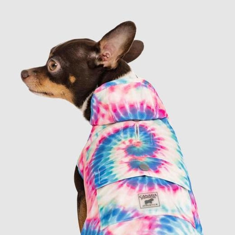 Canada Pooch Pick Me Poncho Tie-Dye