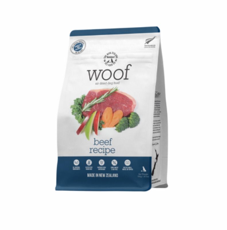 The New Zealand Natural Pet co. Woof Air Dried Beef