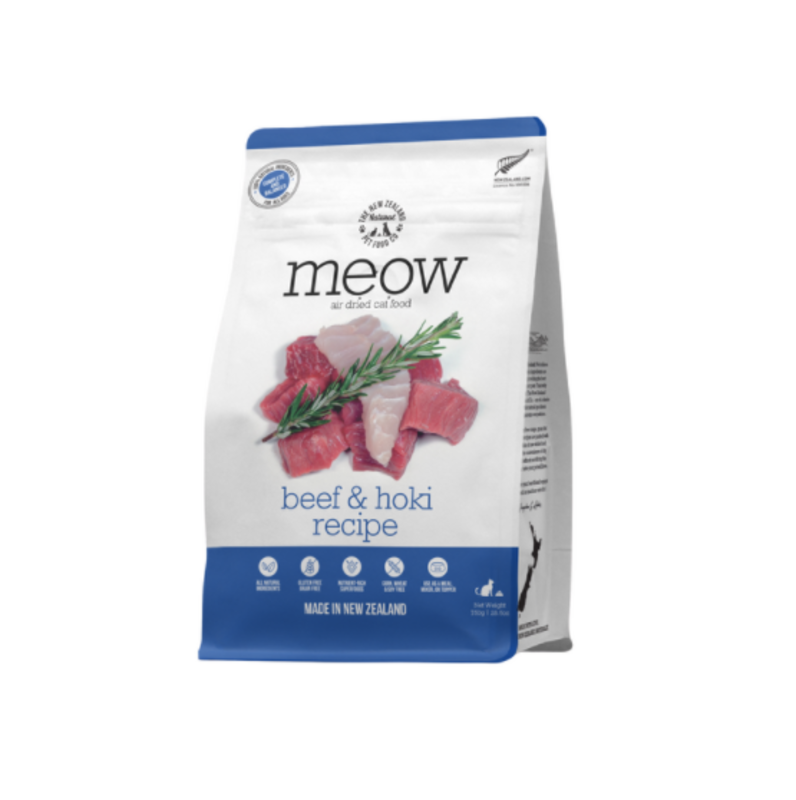 The New Zealand Natural Pet co. Meow Air Dried Beef & Hoki