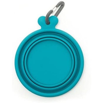 Messy Mutts Silicone Collapsible Bowl Blue